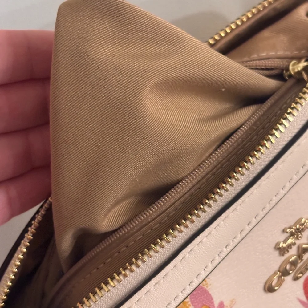 COACH C5801 Rowan Cream Floral Satchel NWOT RETAIL $398 - Picture 13 of 16